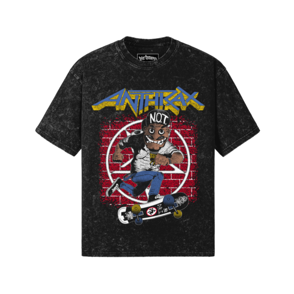 Anthrax v1 260GSM Unisex Snow Wash T-shirt