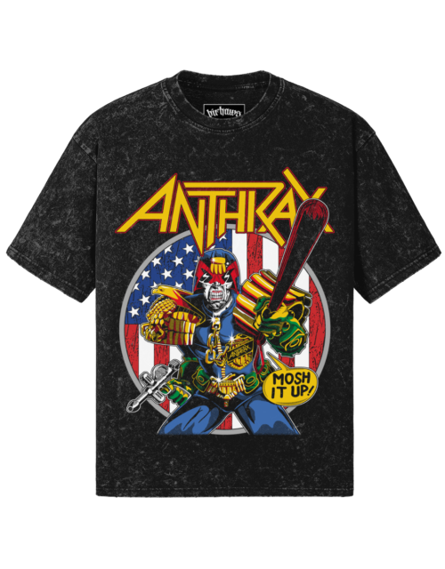 Anthrax v3 260GSM Unisex Snow Wash T-shirt