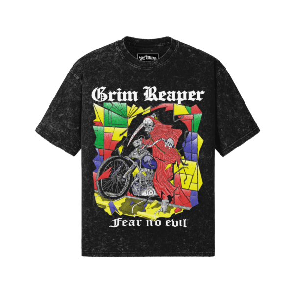 Grim Reaper v2 260GSM Unisex Snow Wash T-shirt