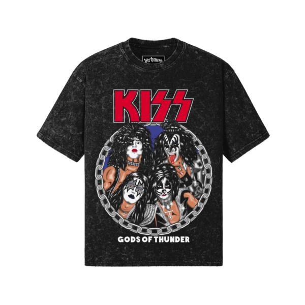 Kiss v1 260GSM Unisex Snow Wash T-shirt