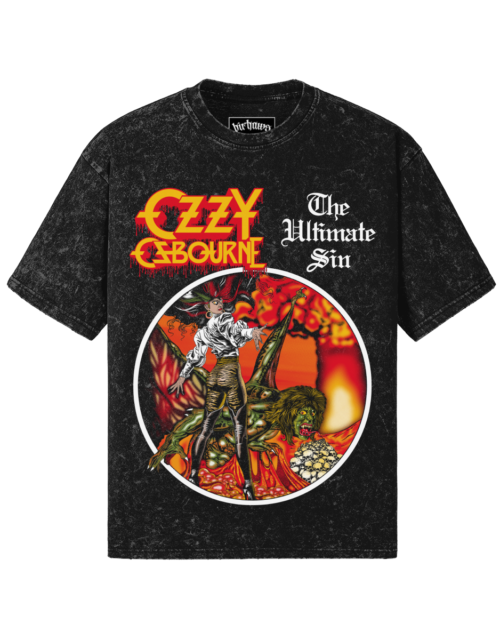 Ozzy Osbourne v1 260GSM Unisex Snow Wash T-shirt