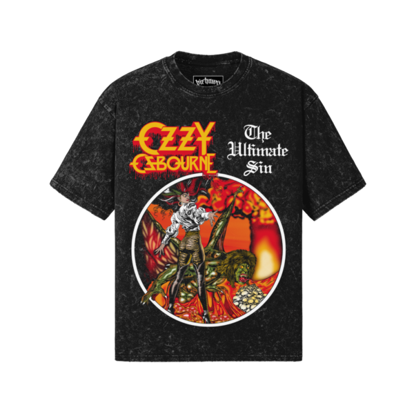 Ozzy Osbourne v1 260GSM Unisex Snow Wash T-shirt