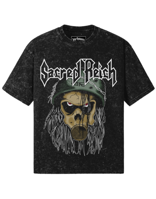 Sacred Reich v1 260GSM Unisex Snow Wash T-shirt