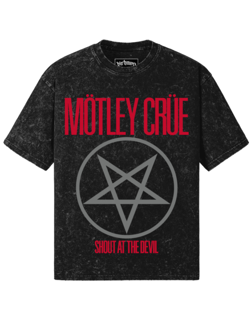 Motley Crue v2 260GSM Unisex Snow Wash T-shirt
