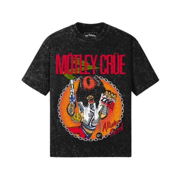Motley Crue v4 260GSM Unisex Snow Wash T-shirt