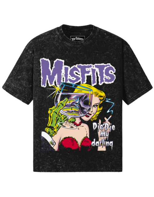 Misfits v1 260GSM Unisex Snow Wash T-shirt