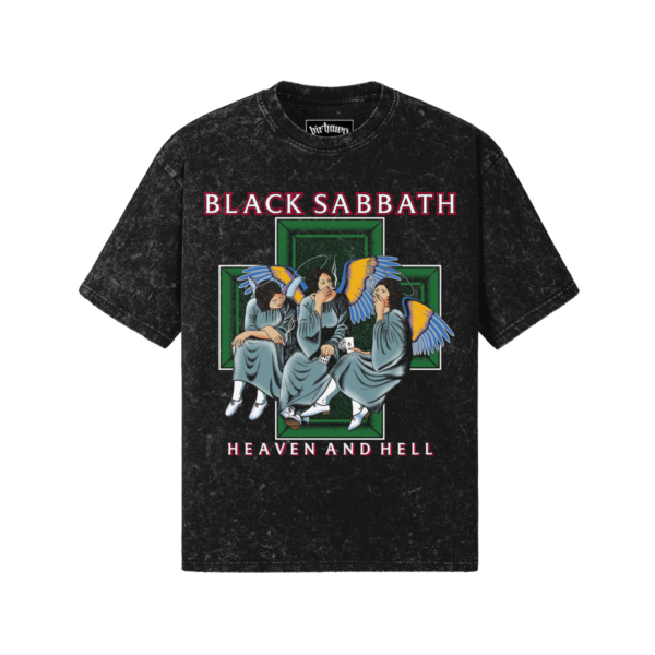 Black Sabbath v1 260GSM Unisex Snow Wash T-shirt