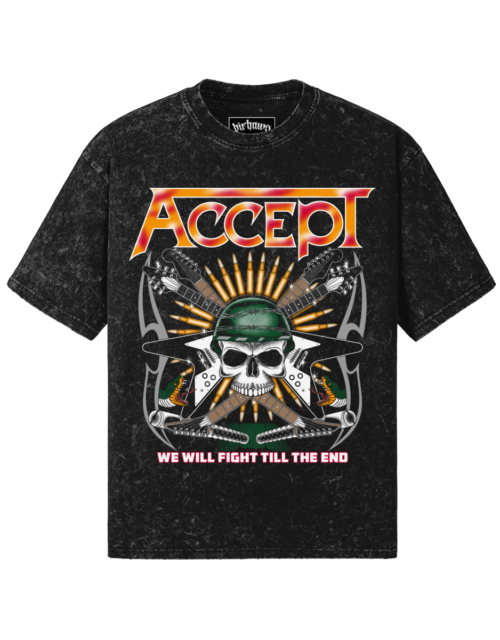 Accept v1 260GSM Unisex Snow Wash T-shirt