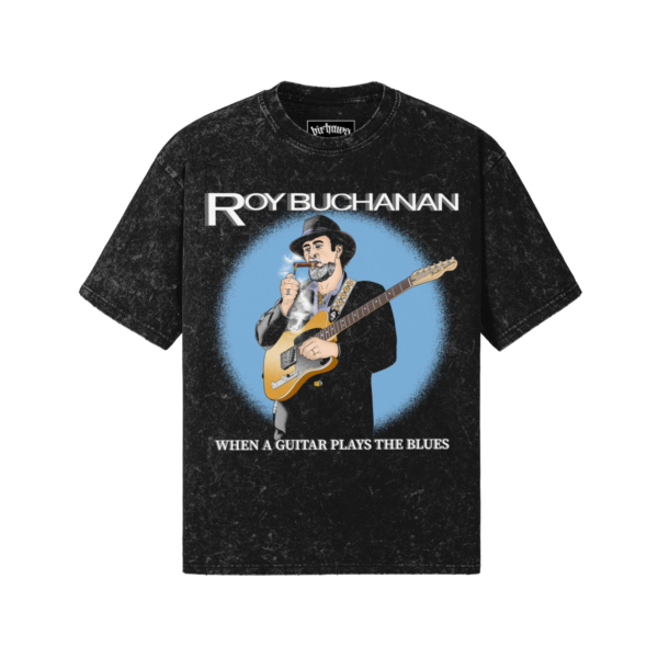 Roy Buchanan v1 260GSM Unisex Snow Wash T-shirt